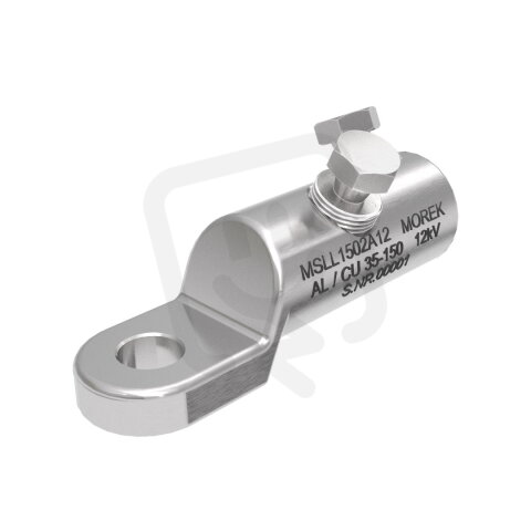 Kabelové oko MSLL150 Al/Cu 35-150mm2, M12, 2x Al šroub, 12 kV MOREK MSLL1502A12