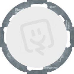 Ovládací modul stmívače s knoflíkem a jemnou aretací R.classic bílá lesk