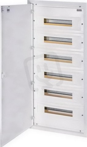 Zapuštěná rozvodnice s plechovými dvířky ERP18-6 108M (6x18) IP40 ETI 001101218