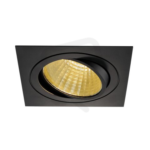 Sada NEW TRIA LED DL SQUARE černé matné 25W 30° 2700K vč.ovladače SLV 114280