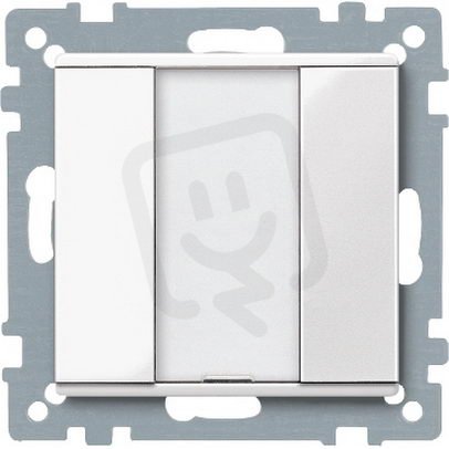 KNX tlač. panel 1-násobný plus, Polar, System M SCHNEIDER MTN617119