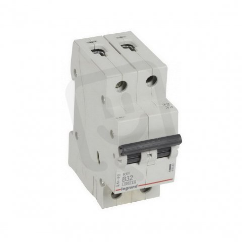 RX3 JISTIČ, 2 PÓLOVÝ, CHAR. B, 32A 6000A LEGRAND 419161