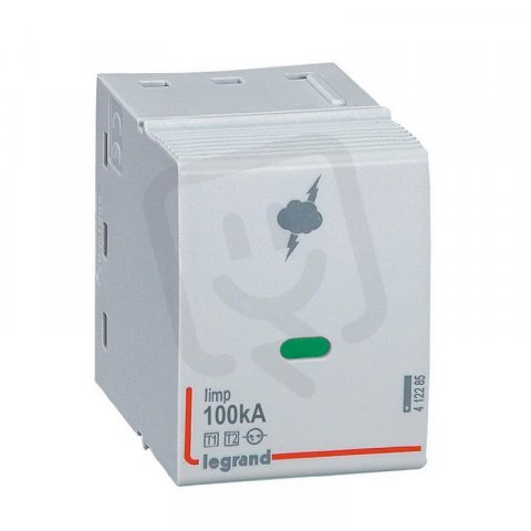 VÝ,MĚNÝ, MODUL SVODIČE PŘEPĚTÍ N-PE 100KA, B+C LEGRAND 412285