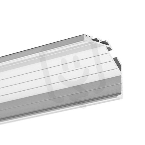 LED hliníkový profil KLUŚ KOPRO stříbrná 3m /B6367_3m/ ALUMIA A06367A_3
