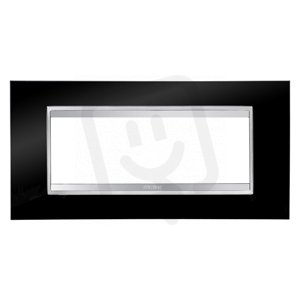 CHORUS Rámeček Lux technopolymer, 6 pozic, tonerová černá GEWISS GW16206TN