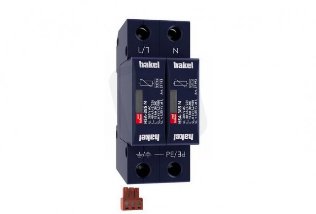 Svodič rázového přepětí HSA-385/2+0 M S SPD typ 2+3 HAKEL 27536
