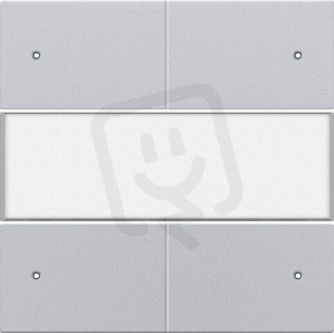 Středový kryt 4xbezpot.tlačítko 24V+LED/LABEL-STERLING NIKO 121-40350