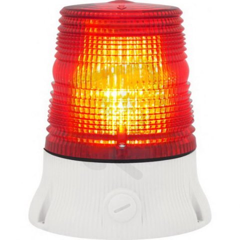 Maják zábleskový MAXIFLASH X 240 V, AC, IP54, červená, světle šedá SIRENA 63879