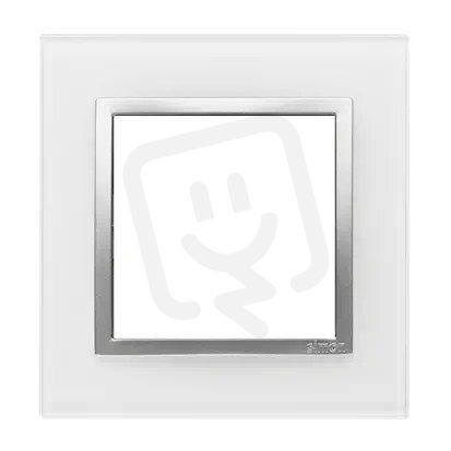 Rámeček 1 -násobný Simon 54 Nature, IP20/IP44 skleněný stříbrná perla DRN1/69