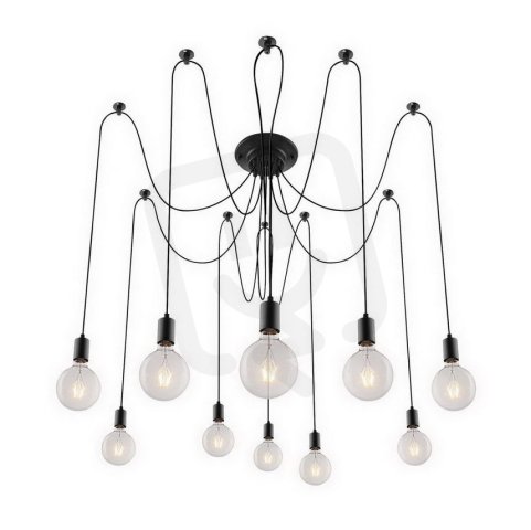 Caspar E27 10x 60W IP20 matná černá RABALUX 2224