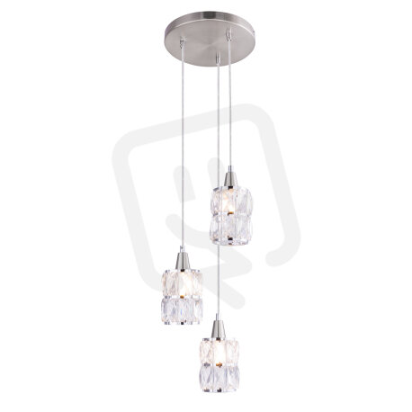 Závěsné svítidlo WOLLI nikl 3xE14, max. 40W 230V GLOBO 15760-3