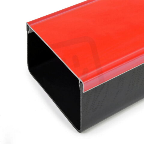 Kabelový žlab ZEKAN 4R (200x126 mm), 2000 mm, červená CWS 004239V