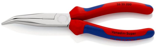 Půlkulaté kleště s břity (úzké ploché kleště) 200 mm KNIPEX 26 25 200 SB
