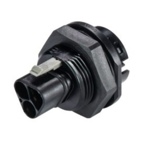 vidlice vestavná gesis RST, 2-pól, pružinové svorky, M25, černá