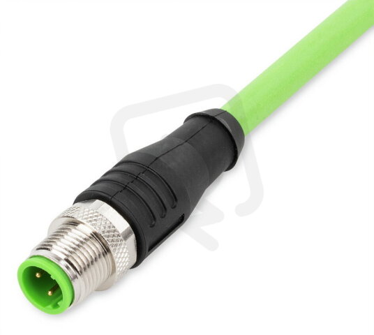 Kabel Ethernet Zástrčka M12D  přímá 4pól. zelená WAGO 756-1201/060-050