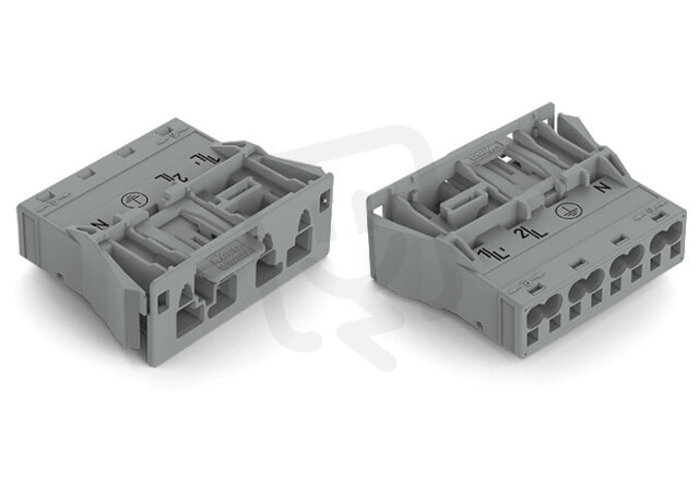 Zástrčka Snap-In 4pól. Kód. B šedá WAGO 770-754/060-000