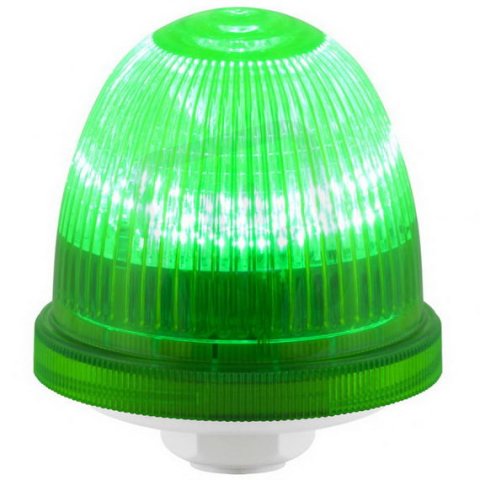 Svítidlo signální OVOLUX LED 90/240V, AC, IP66, 1/2'' NPT, zelená, světle šedá