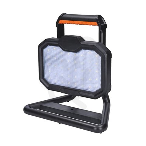 LED reflektor 20W, přenosný, nabíjecí, 2000lm, oranžovo-černý SOLIGHT WM-20W-RE