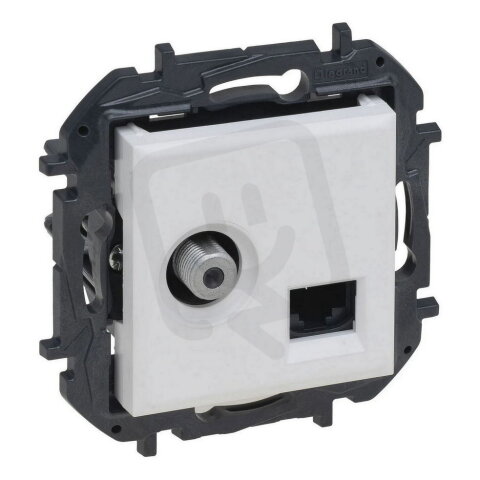 NILOE S.TV TYPF+RJ45 6UTP BÍLÁ LEGRAND 863177B