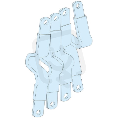 Spojka pro přípojnice a vertikální NSX-INS250 v propoj.oddílu SCHNEIDER LVS04065