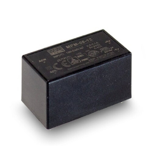 Spínaný zdroj Medical 5W 5V 1000mA MEAN WELL MPM-05-5