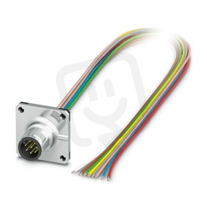 Přístrojový konektor zpředu stěny SACC-SQ-M12MS-8CON-25F/0,5X 1239721