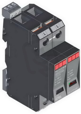 Přepěťová ochrana POm I R LCF BD 38kA 280V/38kA, modulární, monoblok, B+C+D