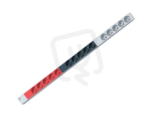 Bachman 800.0107 ALU 1U 15xCEE7/3 3ph power 3,0m CEE 16A rd
