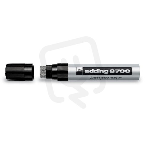 Permanentní pero, lakový popisovač Jumbo, široký hrot 5-18mm EDDING 8700 bílá