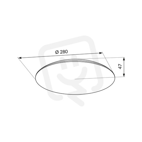 LED stropní svítidlo ORO TURI LED 18W CCT IP44 LED-POL ORO33481