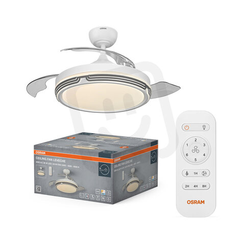 Ceiling Fan Leveche 1060mm 66W CCT OSRAM 4058075857896