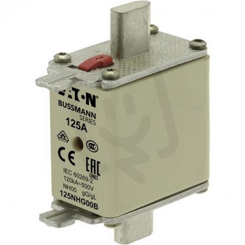 Pojistka Eaton 125NHG00B NH gG/gL 500V 125A 00