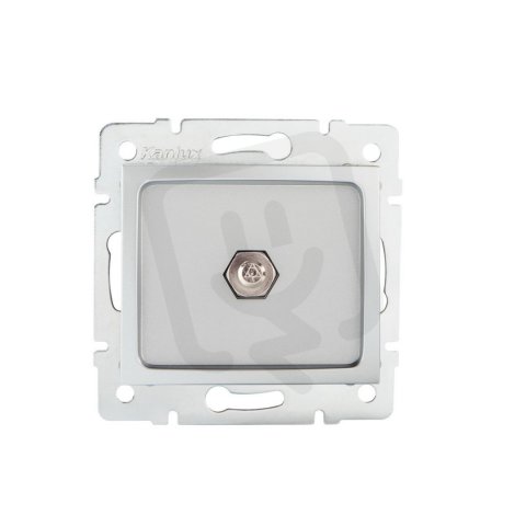 Ekvipotenciální zásuvka DOMO stříbrná 24879 Kanlux