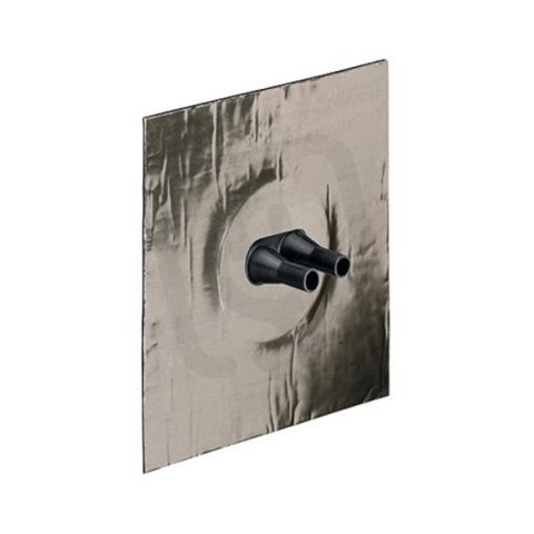 Těsnící manžeta ALU-Butyl 150x150x30mm pro 2ks vedení d8-12mm KAISER 9079-47