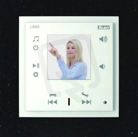 LARA intercom a dveřní komunikátor ve vypínači LARA Intercom hliníková ELKO EP
