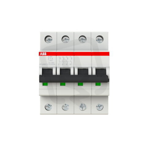 S204-Z1 4 fázový jistič 1 A char. Z 6kA ABB 2CDS254001R0218