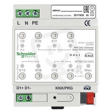 KNX DALI brána Basic REG-K/1/16/64 SCHNEIDER MTN6725-0003