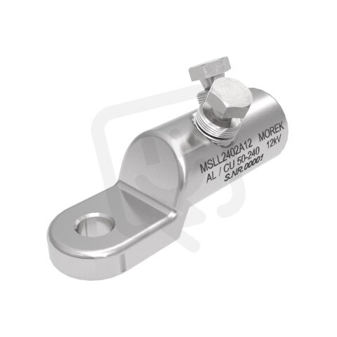 Kabelové oko MSLL240 Al/Cu 50-240mm2, M12, 2x Al šroub, 12 kV MOREK MSLL2402A12