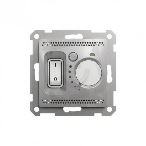 Sedna D/E Podlahový termostat 16A, Aluminium SCHNEIDER SDD113507