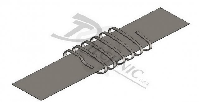 ZD 01 Zemnící pás s přivařenou páskou 30/4 - 250x2000 mm DT TECHNIC 104000