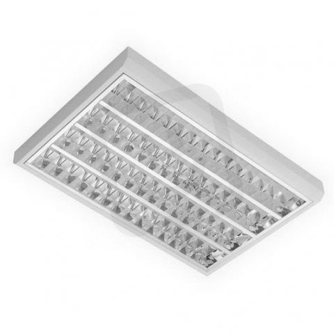 Svítidlo LLL4000, 4x LED 840, 611mm, lesklá mřížka, přisazené, NONSELV 350mA