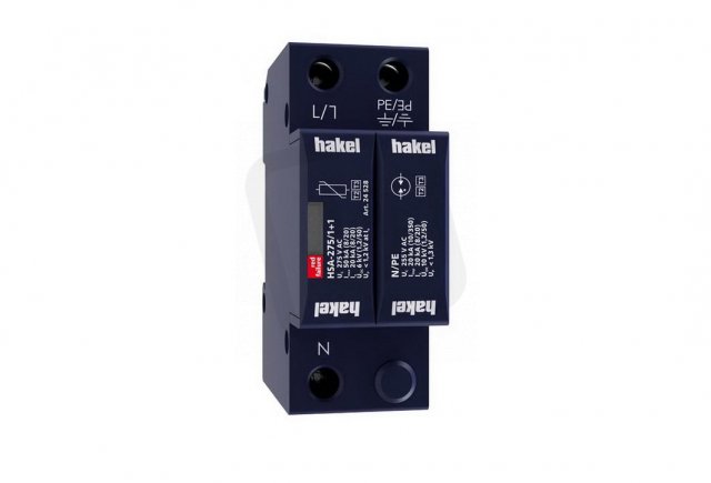 Svodič rázového přepětí HSA-275/1+1 SPD typ 2+3 HAKEL 24528