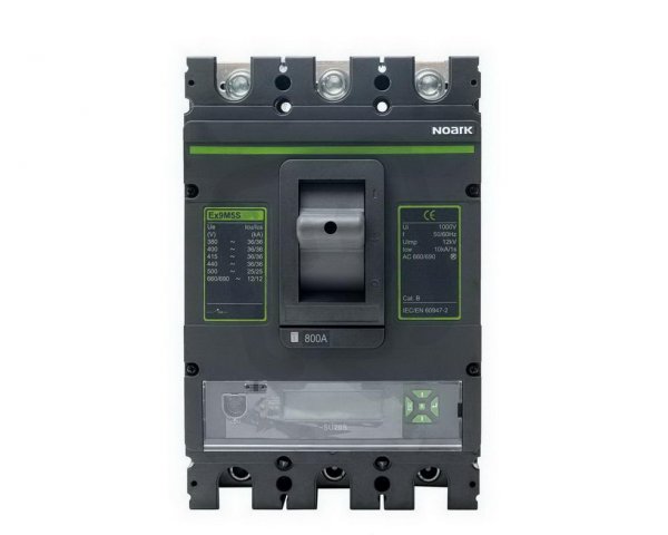 Kompaktní jistič NOARK 111373 EX9M5H vel.M5 SU20S (LCD) 100kA 800A 3pól