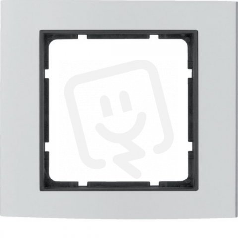 Rámeček, 1-násobný, B.3, Alu elox/antracit mat BERKER 10113004
