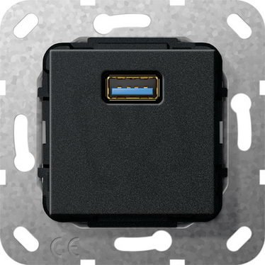 USB 3.0 A Gender changer vložka černá m GIRA 568210