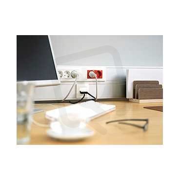 Schneider ISM11550 Inst.trunking,2-comp.185x55 aluminium,parapetní kanál