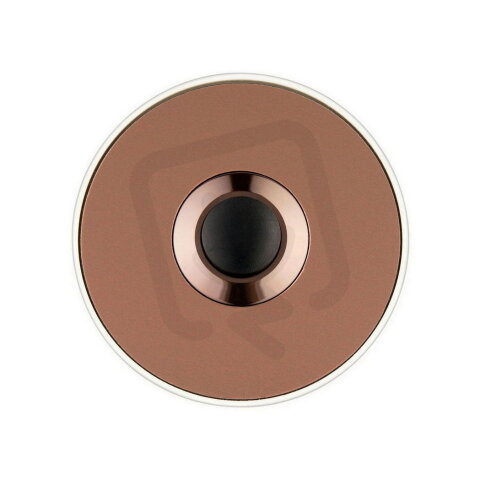 Tlačítko Piccolo Cerchio, bronz-bílá, IP44, kulaté GROTHE 64194
