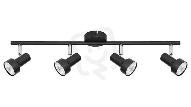 Konrad GU10 4X 50W IP20 černá RABALUX 5325