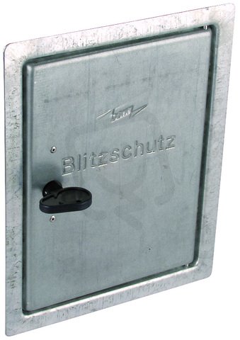 Revizní dvířka FeZn se zámkem na čtyřhran, 285x225mm DEHN 476001