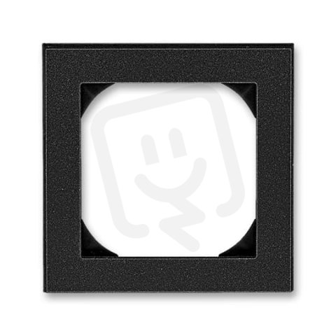 LEVIT M Jednorámeček s otvorem 55x55 onyx/kouřová černá ABB 3901H-A05510 63